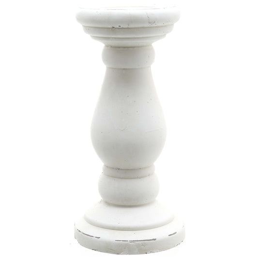 White Ceramic Candle Holder Large