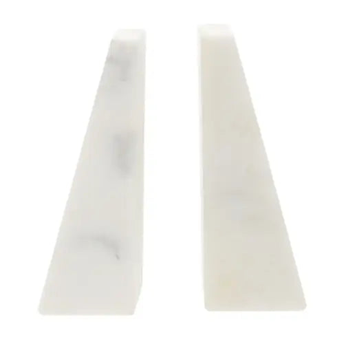 white-and-grey-veined-natural-marble-stone-bookends-at-albury-house-interiors