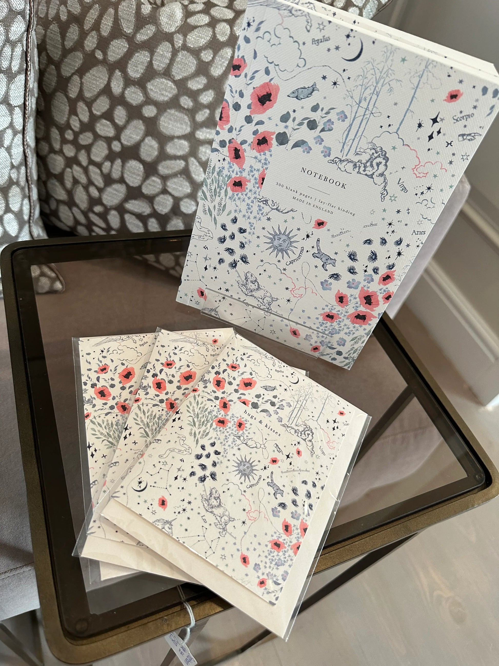 Katie-leamon-zodiac-print-hugs-and-kisses-greeting-card-at-albury-house-interiors-essex