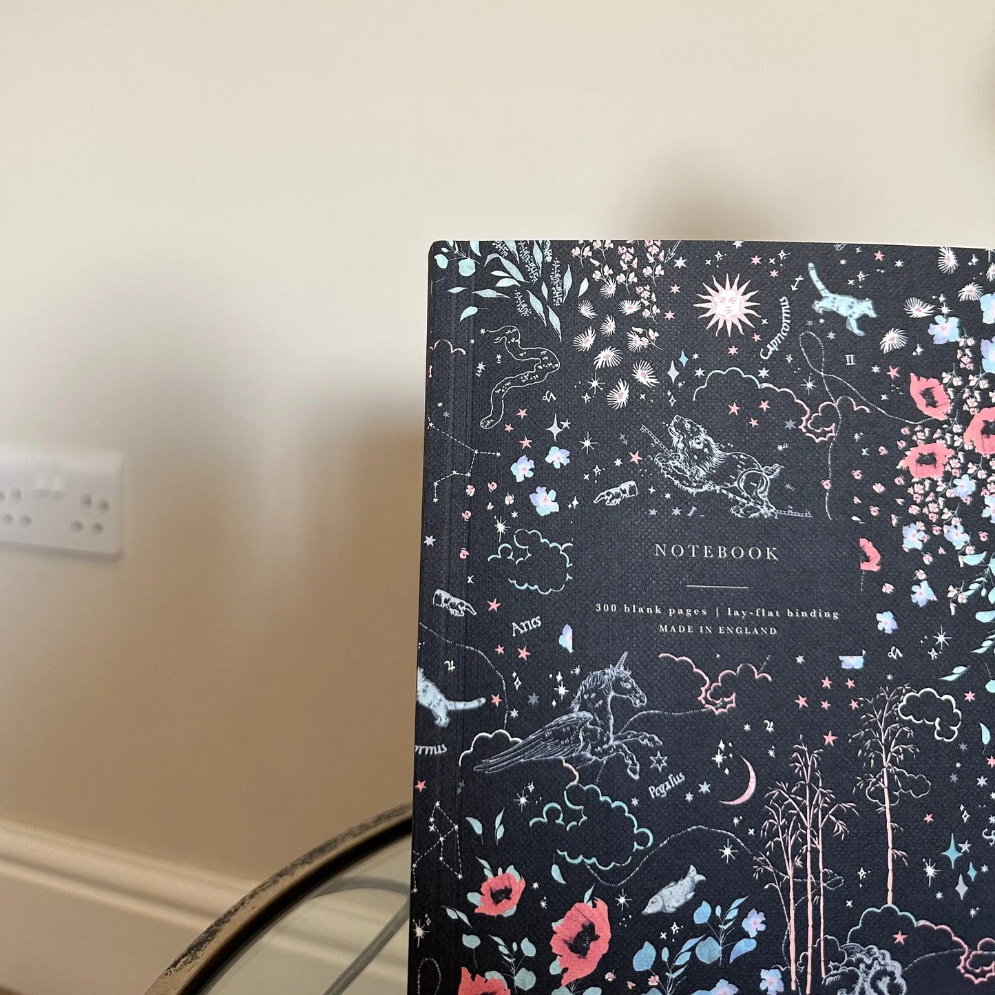 zodiac-navy-blue-notebook-with-pnk-details-by-katie-leamon-stocked-at-albury-house-interiors